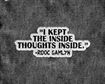 I Kept The Inside Thoughts Inside Patch, Book Club Bookish Dragon Patches  Embroidered Patches Applique for Clothes Hats Backpacks Gifts