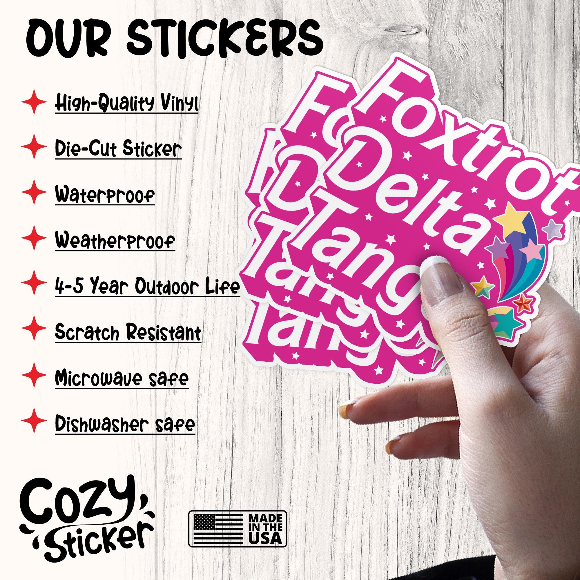 Foxtrot Delta Tango FDT Political Stickers - 3 Pack Weather-Resistant Vinyl Decals