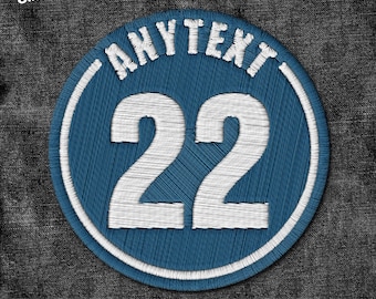 Custom Bat Knob Patches Patch, Personalized Baseball Name Number Patches Sport Team Gifts for Coach Patch Applique for Clothes Hats Backpack
