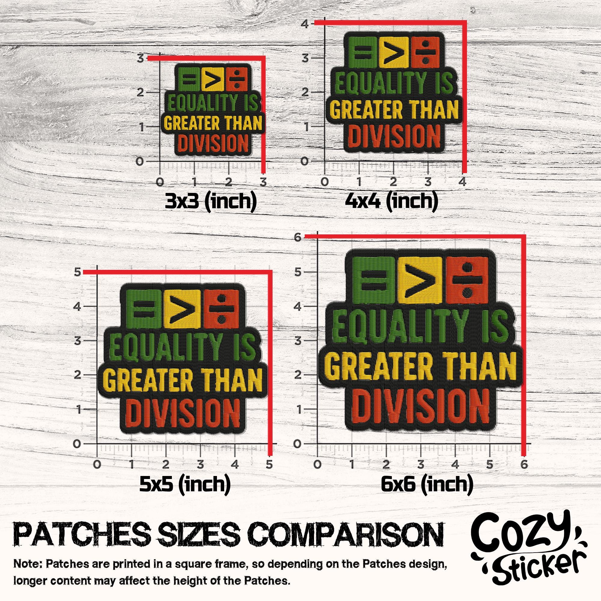 Equality is Greater Than Division Patch, Black Proud, Equal Rights ...
