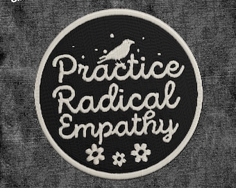 Radical Empathy Patch, Leftist Human Rights Empathy Feminist Resistance Patches Applique for Clothes Hats Backpacks Clothing