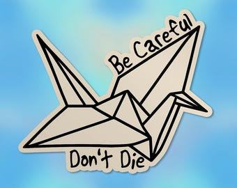 Be Careful Don't Die Sticker, Dramione Sticker Dramione Fanfic Book Stickers Lovers Dracotok  Waterproof Vinyl Stickers Die-cut Laptop Gifts