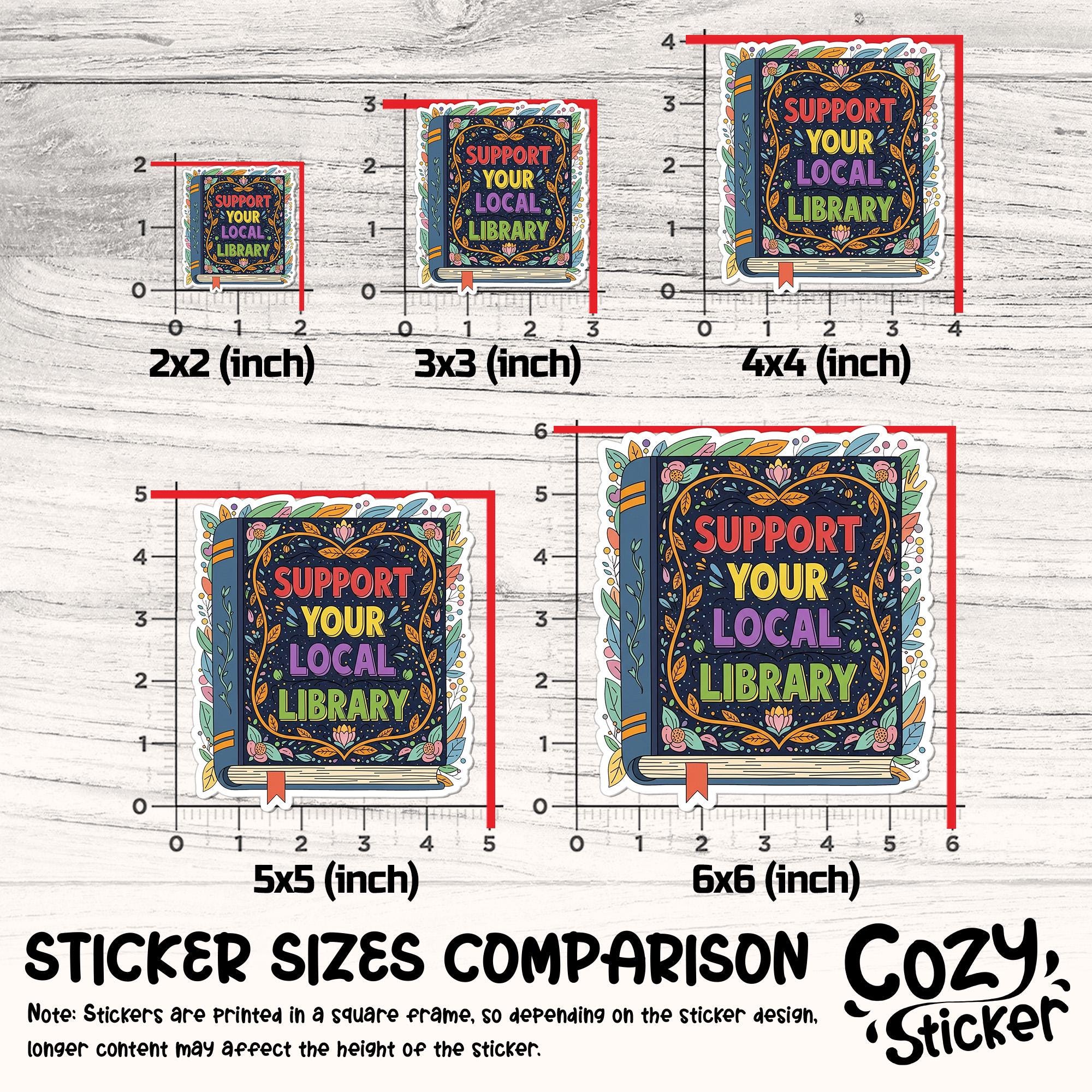 Support Your Local Library Sticker, Kindle Bookish Reader, Librarian ...