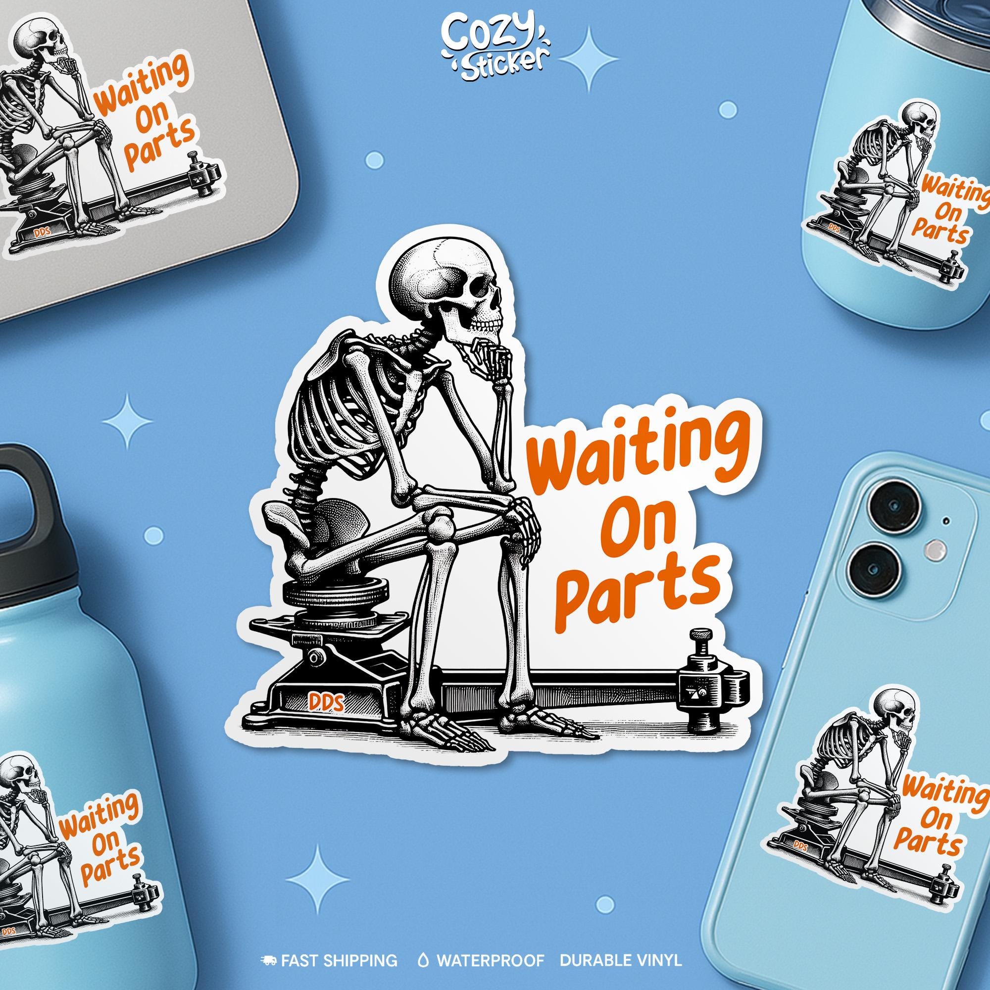 50-Piece Mechanic Sticker Lot – Funny Toolbox, Car, Driver Meme Decals 14 thumbnail image