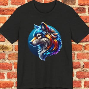 Wolf Graphic T-Shirt,Animal Symbol Shirt,Wild Animal Lover Tee,Wildlife Graphic Shirt,Unisex Animal Print Top,Wolf Lover Gift,Unisex T-Shirt