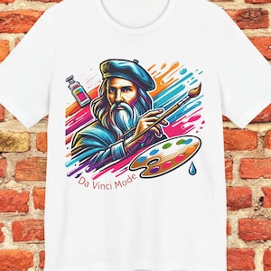 Camiseta de artista, camiseta de pintura, camiseta unissex, camiseta artística, camiseta de pintor, camiseta criativa, presente para amante da arte, camiseta de artista exclusiva, camiseta gráfica unissex