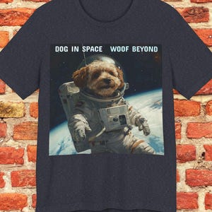 T-shirt grappig ontwerp hond, uniseks T-shirt, shirt hondenliefhebber, T-shirt baasje, shirt schattige hond, shirt met dierenprint, shirt met dierenprint, creatief shirt, shirt cool huisdier