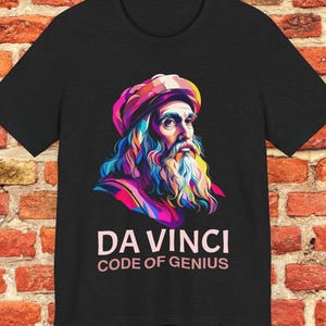 Artist T-Shirt,Da Vinci Shirt,Unisex Graphic Shirt,Painting Lover Gift,Classic Art Tee,Art Lover T-Shirt,Unique Artist Tee,Designer T-Shirt