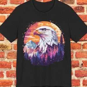 Eagle Nature T-Shirt,Colorful Design Shirt,Unisex Tee for Bird Lovers,Outdoor Enthusiasts,Wildlife Graphic Tee,Eagle Graphic Shirt,Eagle Tee
