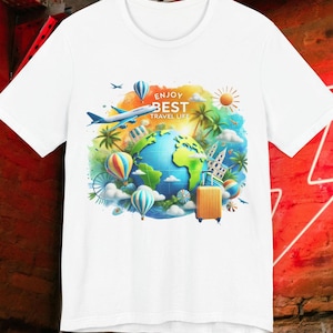 World Explorer T-Shirt,Travel Theme Tee,Nomad Unisex Shirt,Explorer Gift,Outdoor Lover Tee,Journey Graphic Shirt,Adventure Shirt,Travel Tee