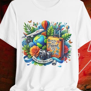 Travel Lover T-Shirt,Wanderlust Tee,Adventure Shirt,Vacation Apparel,Travel Tee,World Explorer Shirt,World Traveler T-Shirt,Discover T-Shirt