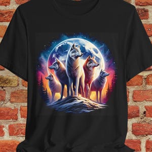 Wolf Pack T-Shirt,Wild Animal Design Shirt,Wolf Graphic Shirt,Wildlife Art Tee,Outdoor Enthusiast Tee,Animal Graphic Tee,Cool Wildlife Shirt