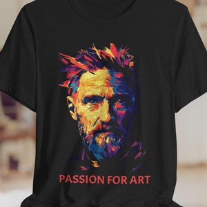 Künstler T-Shirt, Paitning Shirt, Designer Shirt, Unisex T-Shirt, Shirt für Kunstliebhaber, Buntes Grafik T-Shirt, Kreatives Baumwolle T-Shirt, Einzigartiges Grafik Shirt