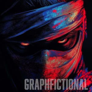 Neon Ninja Ink AI Wall Art Pt. 1 | ai wall art | digital print | ai art | wall art printable | wall art poster