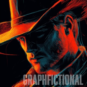 Neon cowboyinkt AI muurkunst Pt. 1 | ai kunst aan de muur | digitale afdruk | kunstmatige kunst | afdrukbare muurkunst | kunstposter aan de muur: