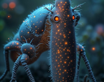 AI Generated Alien Insect Art Print (Digital Download)