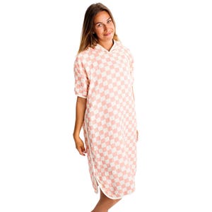 Muslin Cotton Hooded Towel - Peach