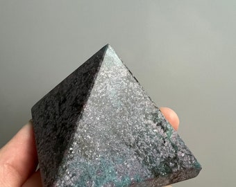 Crystal Pyramid/ Ruby in Kyanite/ Amethyst/ Rose Quartz