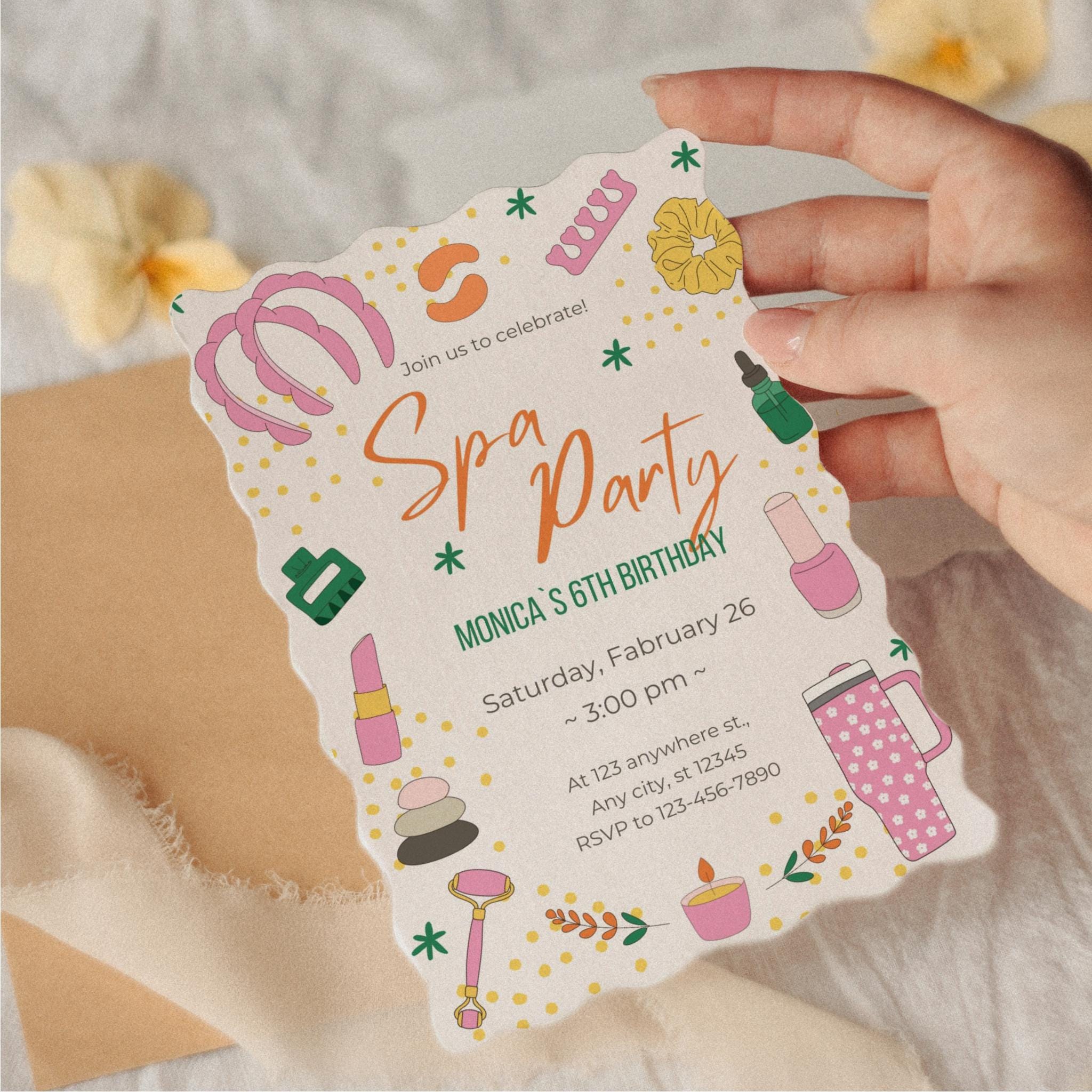 Spa Party Clipart Bundle | Cute Pamper Clipart | Pink Girls PNG ...