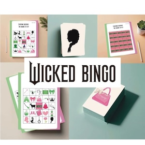 Wicked Bingo For Kids Printable Game • Wizard of Oz Birthday Party Activity • Girls Birthday Game • Instant Download • Wicked Party Decor