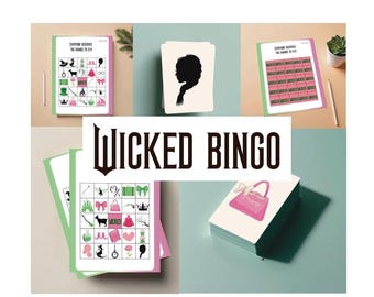 Wicked Bingo For Kids Printable Game • Wizard of Oz Birthday Party Activity • Girls Birthday Game • Instant Download • Wicked Party Decor