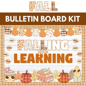 Fall Bulletin Board Preschool Autumn Classroom Decor Retro September October Bulletin Board Kit Healthy Habits Door Decoration Editable