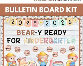 Willkommen im Kindergarten Bulletin Board, Bulletin Board für den Kindergarten, Aquarell Klassenzimmer Dekorationen, bearbeitbares Bulletin