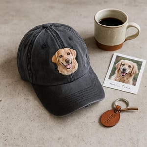Custom Embroidered Pet Hat Using Pet Photo Personalized Dog Hat Custom Cat Hat Custom Pet Cap Dog Hat Custom Dog Baseball Cap Dog Mom Hat