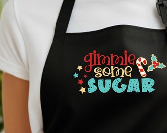 Fun Holiday Apron - Funny Personalized Apron for Adults - Holidays Custom Apron - Cute Christmas Two Pockets Custom Apron