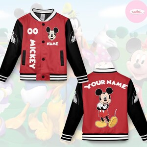 Mickey Mouse Bomberjacke Für Damen – Offiziell Lizenziert, Aus Baumwolle, Mit Reißverschluss, Größen S–XL