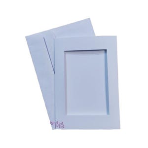10xWHITE Three Fold Aperture Cards for Cross Stitch, 4.13x5.90 In with RECTANGLE window 2.75x4.13 in , Cross Stitch Cards, Birthday card