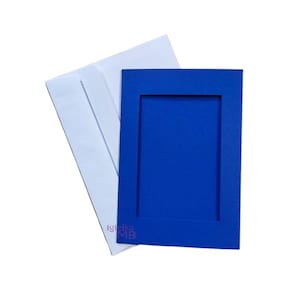 10xDARK BLUE Three Fold Aperture Cards for Cross Stitch, 4.13x5.90 In with RECTANGLE window 2.75x4.13 in, Cross Stitch Cards, Birthday card
