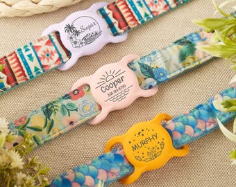 Stille Haustiermarke mit Design | Hundemarke Aufschiebbar | AirTag Halter | Personalisierte Hundemarke | Hunde Namensschild | Personalisierte Haustiermarke | Airtag Hundehalsband