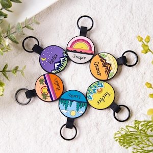 Gepersonaliseerde geluidloze hondenpenning, siliconen hondenpenning, Silent Dog Pet Tag,Ronde vorm,Aangepast geluidloos huisdier ID-tag,Gegraveerd huisdier/hond/kat tag,Gegraveerd huisdier/hond/kat tag