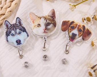 Porta credencial personalizado divertido, porta credencial para perro, porta credencial para gato, porta credencial para enfermera, porta credencial navideño, porta credencial retráctil, porta credencial de identificación