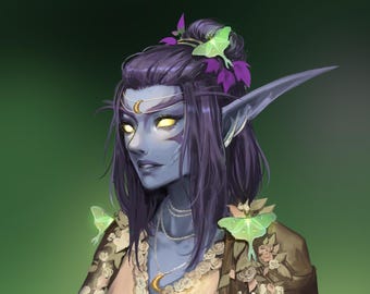 Custom Semirealist Illustration, Digital Art, Character Portrait, Semi realistic Style