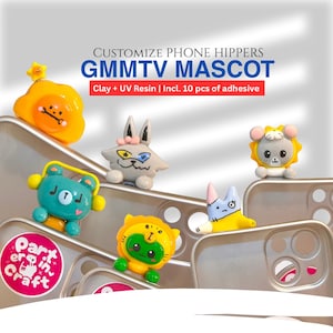 Clay Phone hipper Handmade | Cute Accessory Phone Charm - Custom Hippers Mascot - GMMTV Clay Hipper