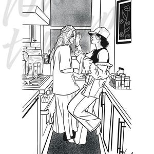 In the kitchen A4 poster