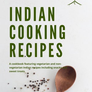 Authentic Indian Recipes digital download ebook vegetarian and non vegetarian recipe options