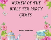 Women of the Bible Trivia Game: Christian Printable Quiz (PDF Download) Tea Party Games
