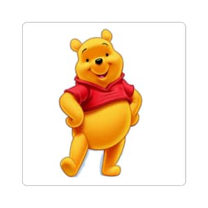 Winnie Puuh Aufkleber mit Kiss-Cut - Niedliche Laptop Aufkleber, Kinderzimmer Dekor, Geschenk für Disney Fans, Fun Sticker Pack