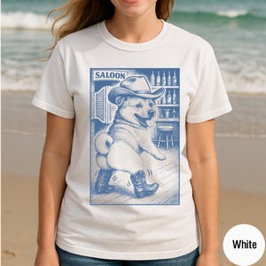 Corgi Shirt, Corgi Vintage Shirt, Western Shirt, Retro T-Shirt, Cowboy TShirt, Wild West, Dogful DogMom, Dogfulness Corgeek, Comfort Colors