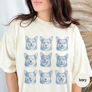 Corgi, Vintage Dog Shirt, Funny Dog TShirt, Corgi Mom, Corgi Dad, Retro T-Shirt, Funny Dog Shirt, dogful dogmom, Comfort Colors, doglying