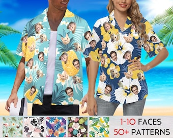 Custom Face Hawaiian Shirt: Personalized Photo Aloha Shirt