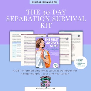 Manuale di sopravvivenza alla separazione in 30 giorni / Terapia dialettico-comportamentale (DBT) e terapia cognitivo-comportamentale per il recupero dopo il divorzio (download digitale)