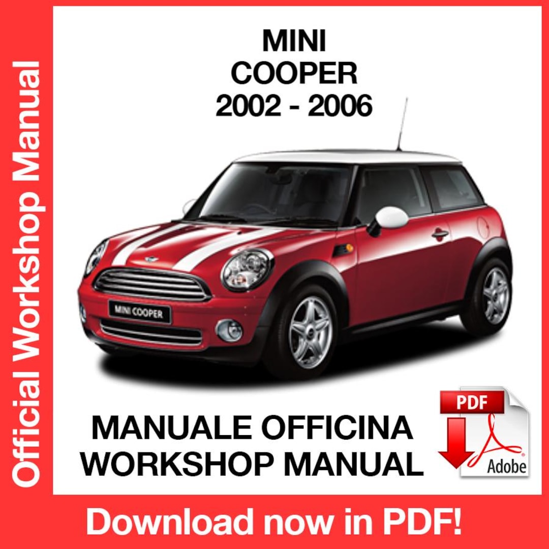 Mini Cooper 2002-2006 工場サービス修理マニュアル、ワークショップ
