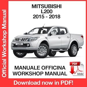 三菱 L200 トライトン 2015-2018 工場サービス修理マニュアル、ワークショップサービス修理マニュアル、電子ブック pdf 即時ダウンロード英語