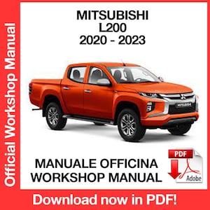 三菱 L200 2020-2023 工場サービス修理マニュアル、ワークショップサービス修理マニュアル、電子ブック PDF 即時ダウンロード - 英語