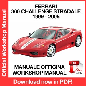 Ferrari  360 Challenge Stradale Factory service repair manual, Workshop service repair manual, ebook, pdf, INSTANT DOWNLOAD English Language