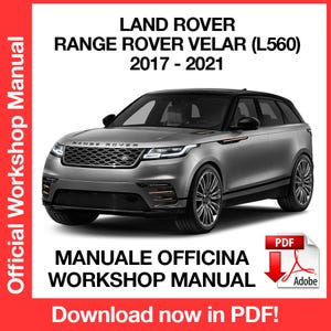ランドローバー レンジローバー ヴェラール L560 2017-2021 工場サービス修理マニュアル ワークショップサービス修理マニュアル、電子ブック pdf 即時ダウンロード 英語